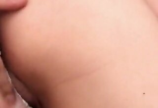 Brunette Damsel Deepthroats BBC and Gets Pussy Exaggerated Askew